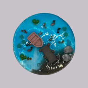 Fairy Pond With Pier & Boat