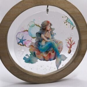 Hanging Acrylic Mermaid Decor