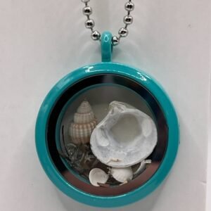 Teal Locket Necklace