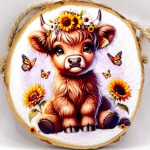Sunflower Meadow Moo Ornament Collection
