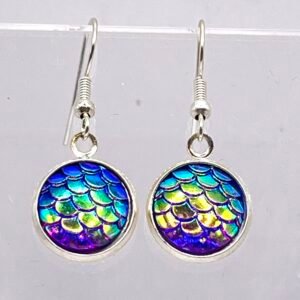 Mermaid Scale Dangle Earrings