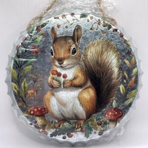 Whiskered Whimsy Squirrel Wall Hanging