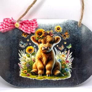 Sunshine & Snuggles Highland Calf Sign